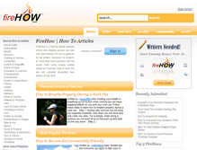 Tablet Screenshot of firehow.com